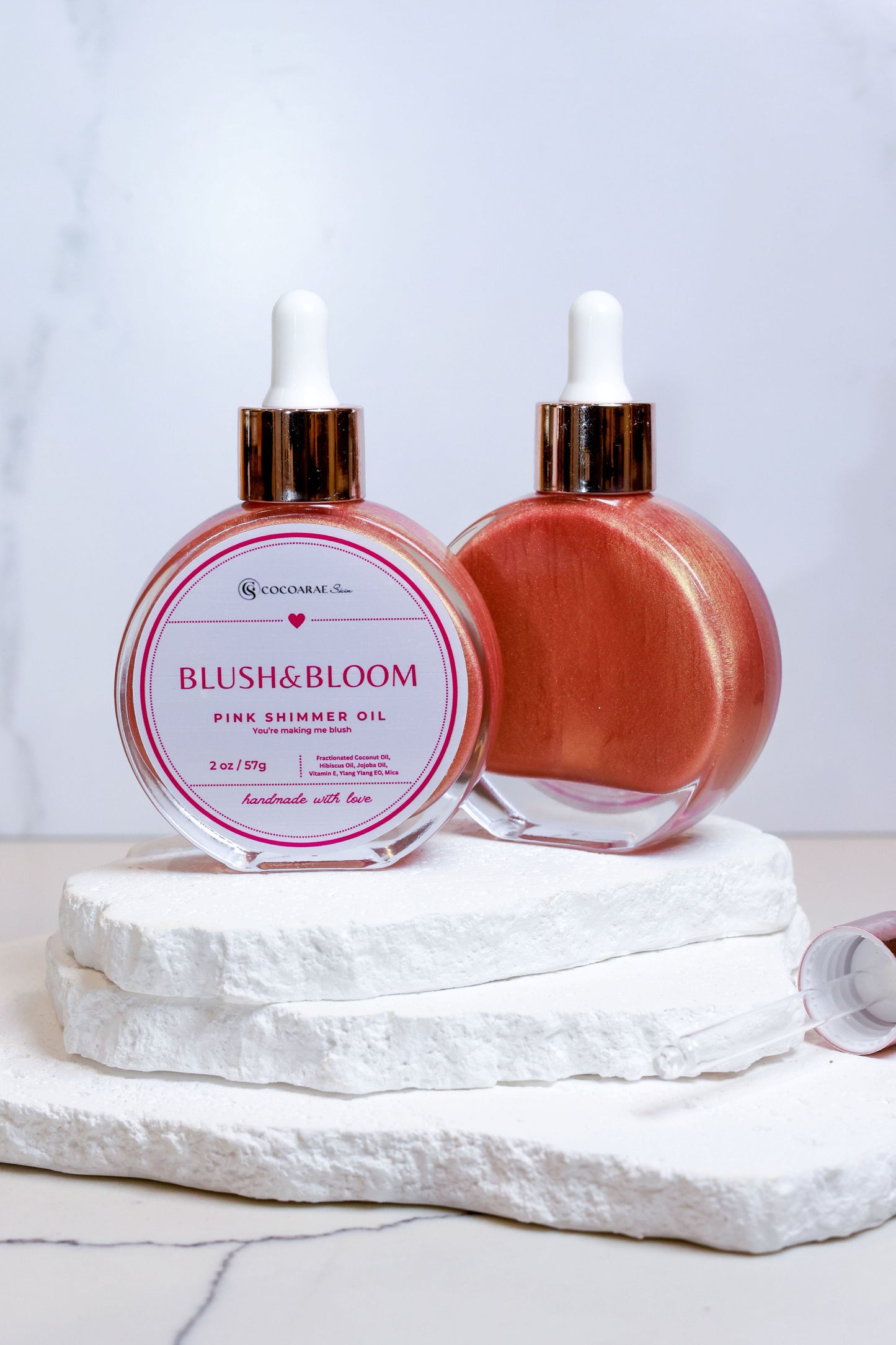 Blush & Bloom Pink Shimmer Oil