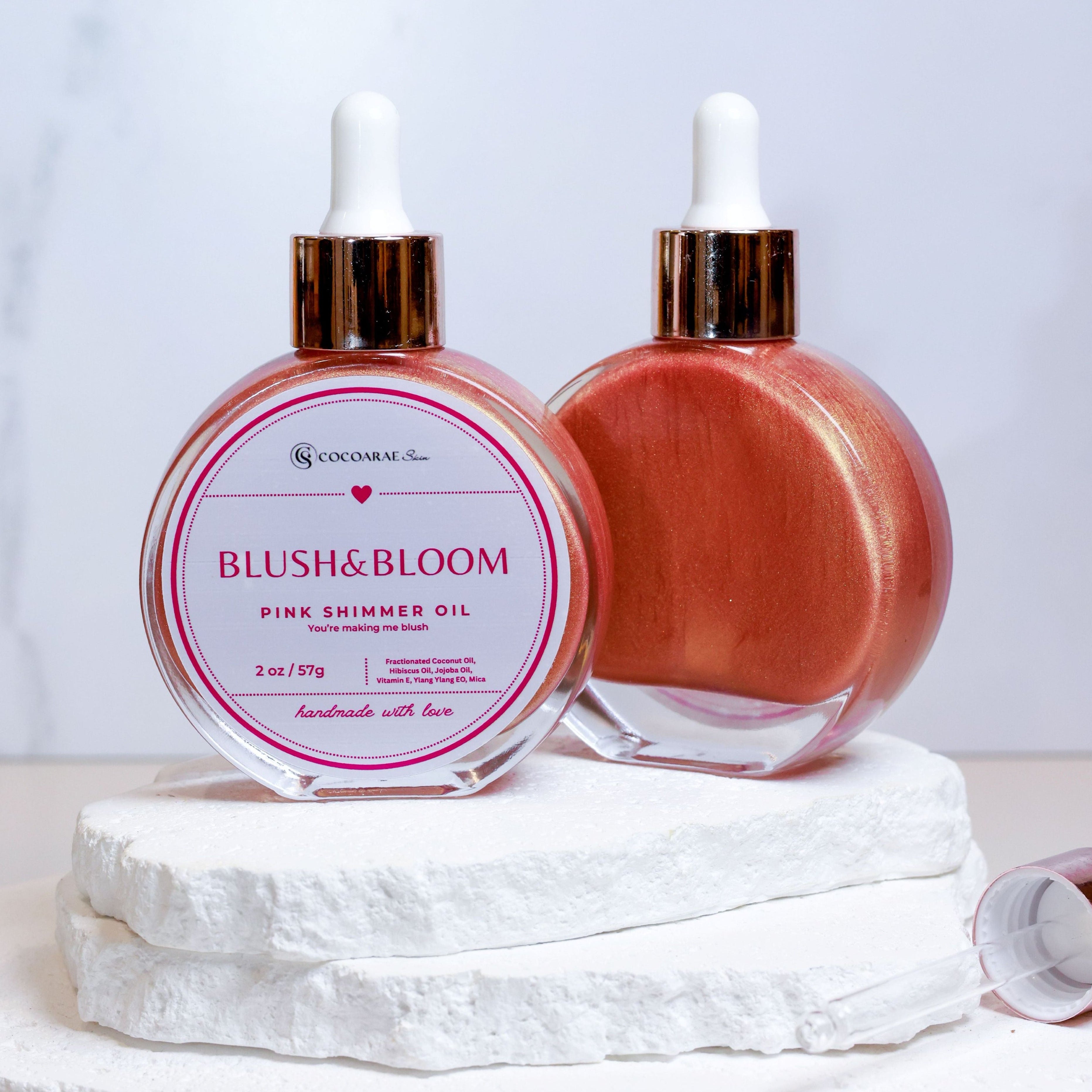 Blush & Bloom Pink Shimmer Oil