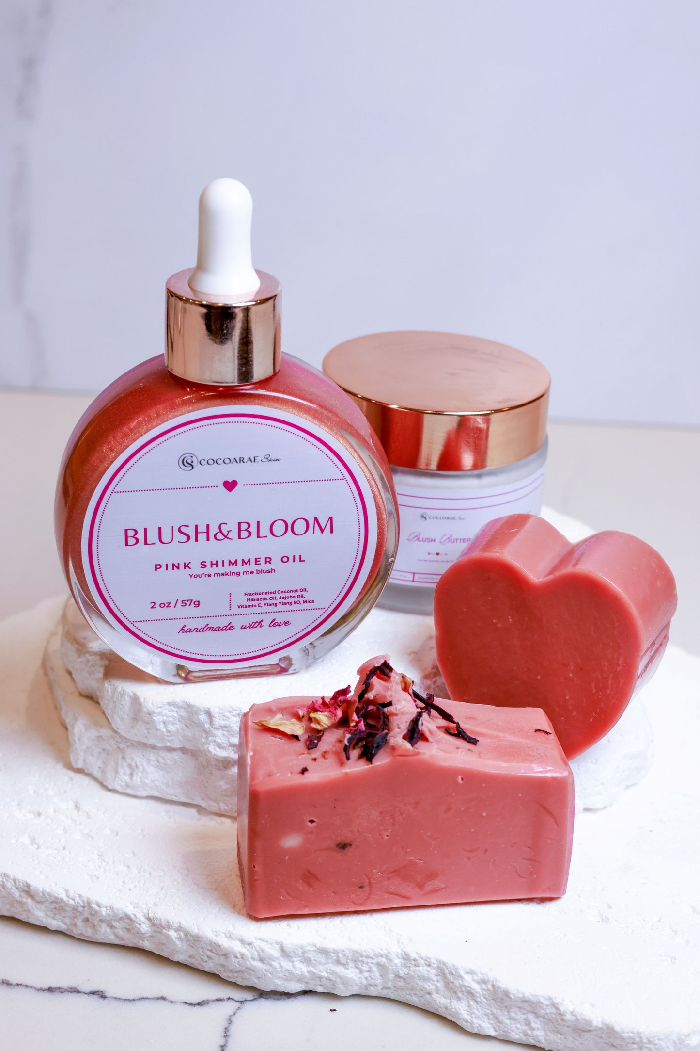 Blush & Bloom Pink Shimmer Oil